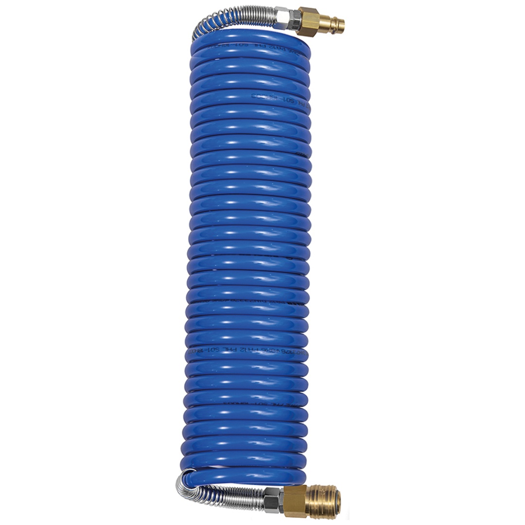 Riegler Spiralschlauch-Kupplung-Set, Standardkuppl., PA, Ø 10x8, 2,5 m
