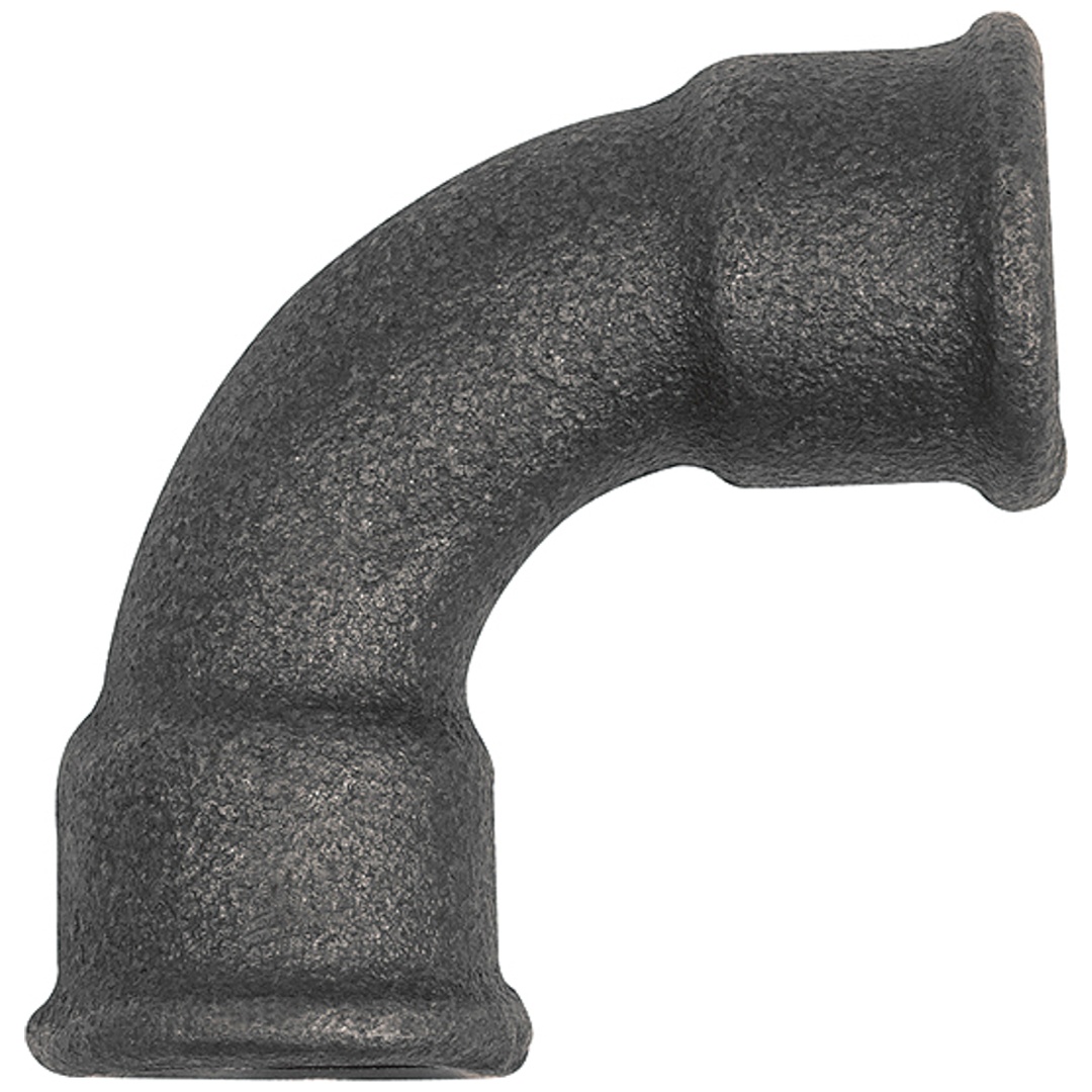 Riegler Bogen 2a, 90°, kurz, Rp 1 1/4 i., Rp 1 1/4 i., Temperguss schwarz