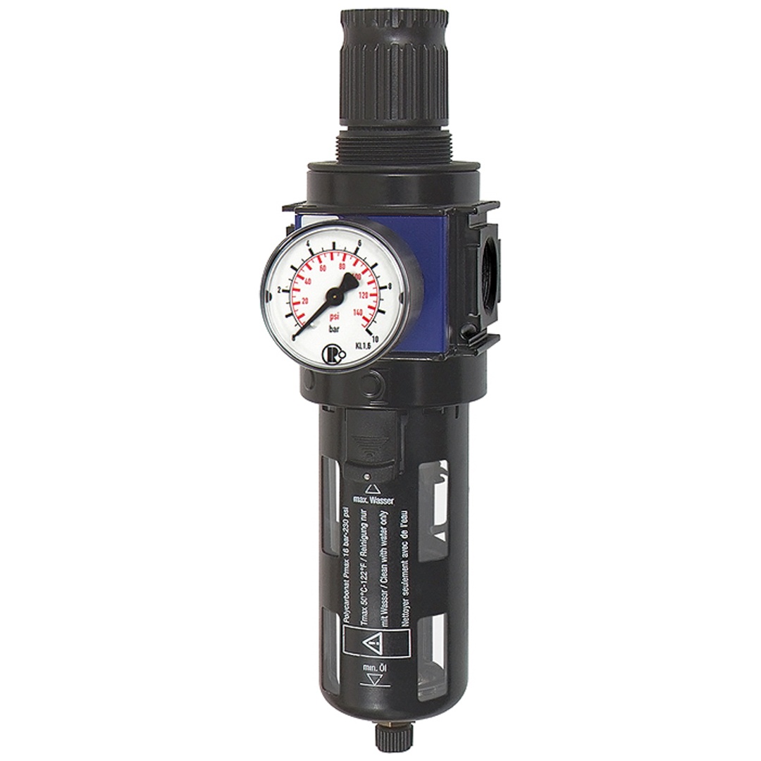 Riegler Filterregler »variobloc« mit PC-Behälter, Schutzkorb, BG 2, G 1/2