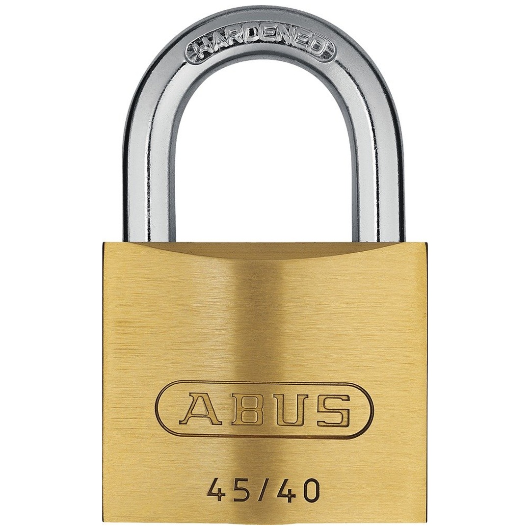 ABUS Vorhangschloss Messing 45/40 vs. Lock-Tag