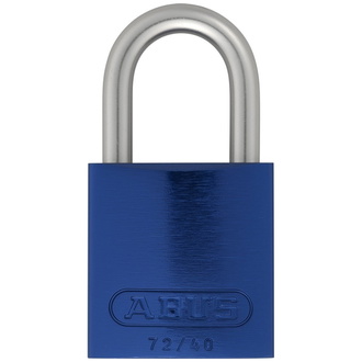 ABUS Vorhangschloss Aluminium 72LL/40 blau vs. Lock-Tag