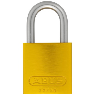 ABUS Vorhangschloss Aluminium 72LL/40 gelb vs. Lock-Tag