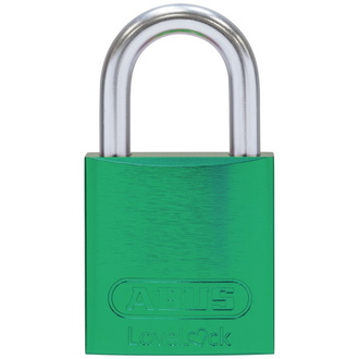 ABUS Vorhangschloss Aluminium 72LL/40 hellgrün vs. Lock-Tag