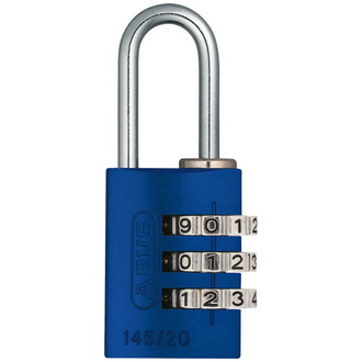 ABUS Zahlenschloss 145/20 blau Lock-Tag