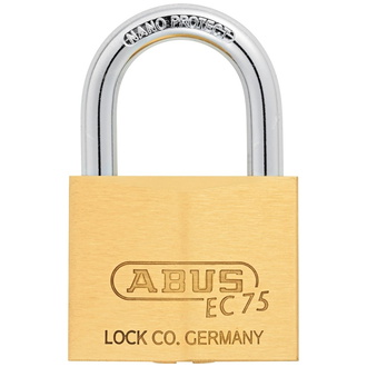 ABUS Zylindervorhangschloss 75/50 vs. Lock-Tag Schlosskörperbreite 50 mm, Messing verschiedenschließend