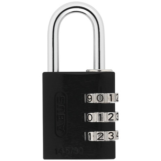 ABUS Zahlenschloss 145/30 schwarz Lock-Tag