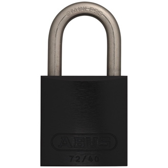 ABUS Vorhangschloss Aluminium 72IB/40 schwarz gl.