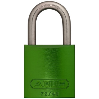 ABUS Vorhangschloss Aluminium 72IB/40 grün gl.