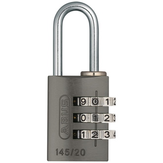 ABUS Zahlenschloss 145/20 titanium Lock-Tag