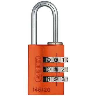 ABUS Zahlenschloss 145/20 orange Lock-Tag