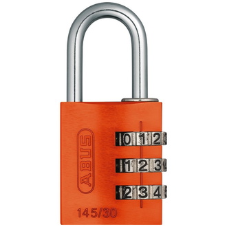 ABUS Zahlenschloss 145/30 orange Lock-Tag