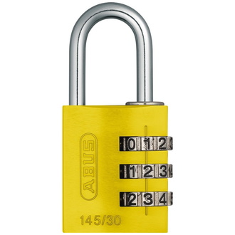 ABUS Zahlenschloss 145/30 gelb Lock-Tag