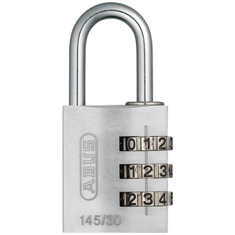 ABUS Zahlenschloss 145/30 silber Lock-Tag