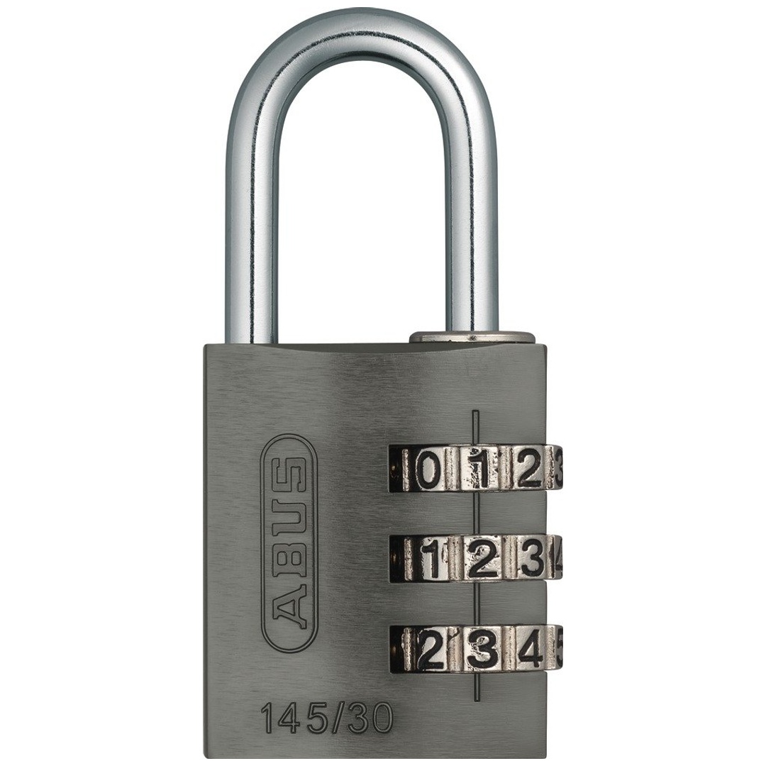 ABUS Zahlenschloss 145/30 titanium Lock-Tag