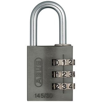 ABUS Zahlenschloss 145/30 titanium Lock-Tag