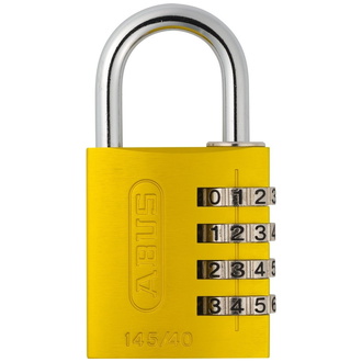 ABUS Zahlenschloss 145/40 gelb Lock-Tag