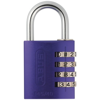 ABUS Zahlenschloss 145/40 lila Lock-Tag