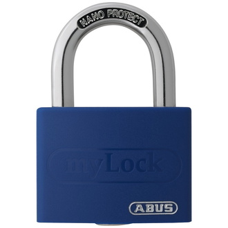 ABUS Vorhangschloss Aluminium T65AL/40 blau gl.-6401