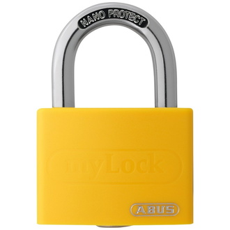 ABUS Vorhangschloss Aluminium T65AL/40 gelb gl.