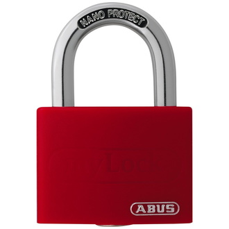 ABUS Vorhangschloss Aluminium T65AL/40 rot vs. Lock-Tag