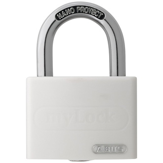 ABUS Vorhangschloss Aluminium T65AL/40 weiß gl.-6402