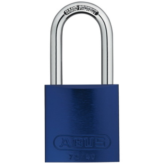 ABUS Vorhangschloss Aluminium 72/40HB40 blau gl.