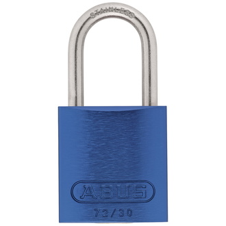 ABUS Vorhangschloss Aluminium 72IB/30 blau vs.