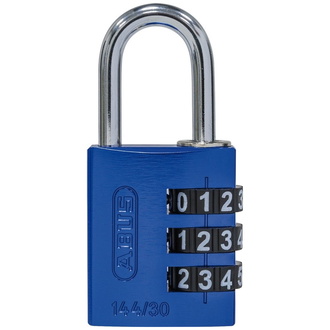 ABUS Zahlenschloss 144/30 blau Lock-Tag