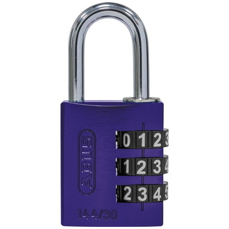 ABUS Zahlenschloss 144/30 lila B/DFNLI