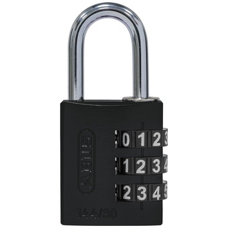 ABUS Zahlenschloss 144/30 schwarz Lock-Tag