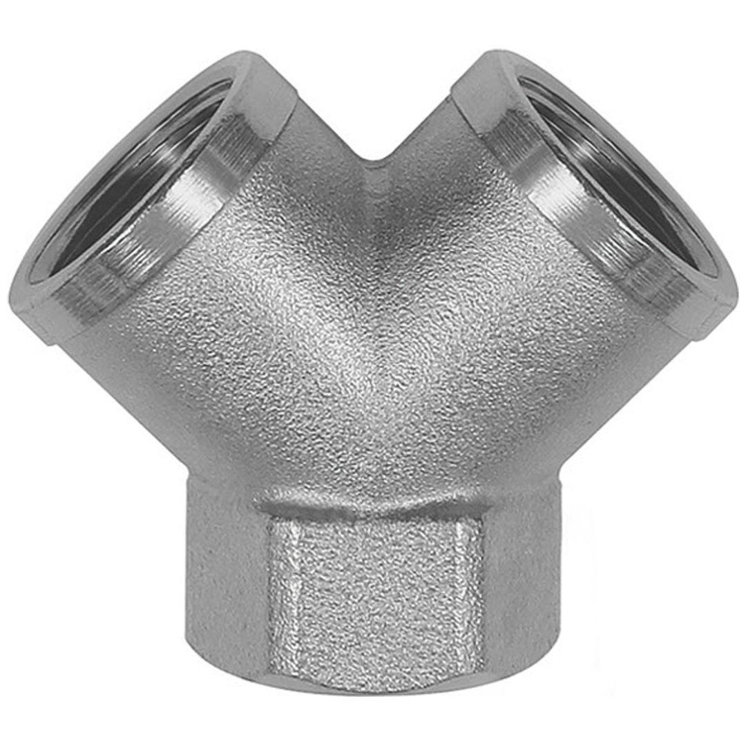 Riegler Verteiler, 2fach, G 1/4 IG, Abgänge 2 x G 1/4 IG, Messing vern.