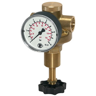 Riegler Druckregler für Wasser, inkl. Manometer, G 1/2, 0,5 - 6 bar