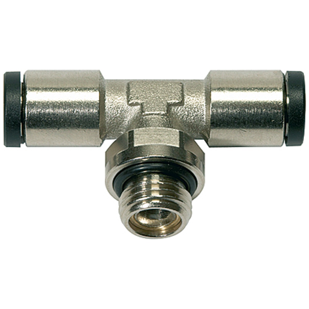 Riegler T-Steckverschraubung »click-clock«, drehbar, G 1/8 a.,Schlauch-Ø5
