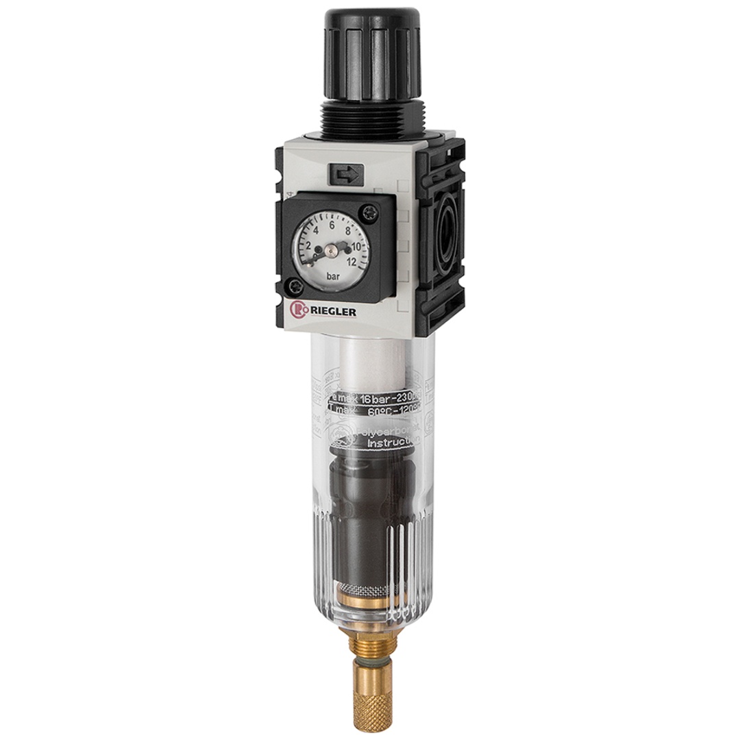 Riegler Filterregler »FUTURA-mini«, PC-B., Kompaktmano, VA, G 1/4, 0,1-4