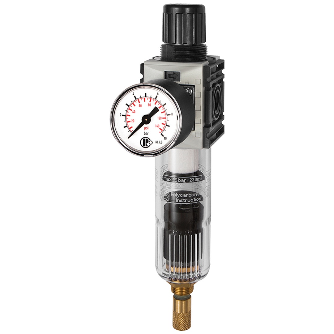 Riegler Filterregler »FUTURA-mini«, PC-Beh., Std.mano, VA, G 1/4, 0,5-10
