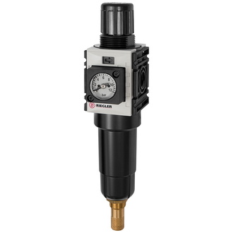 Riegler Filterregler »FUTURA-mini«, M-Beh., Kompaktmano, VA, G 1/4, 0,5-8