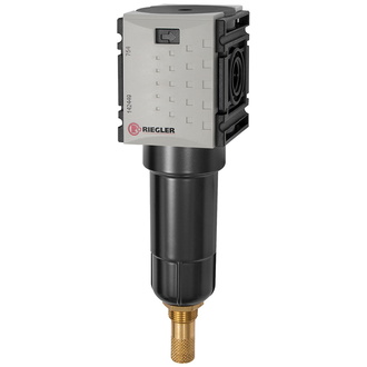 Riegler Vorfilter »FUTURA-mini«, Metallbehälter, 0,3 µm, BG 0, G 1/4, VA