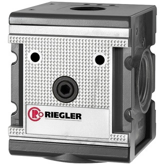 Riegler Verteiler »multifix«, breite Ausführung, BG 4, G 3/4, 4 Abgänge