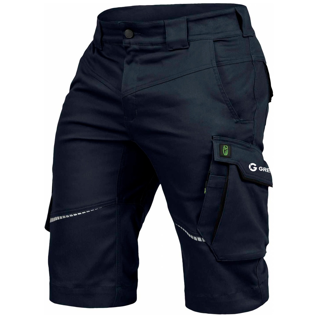 Leibwächter Shorts FLEXK Herren Flex-Line Gr. 56 marine/schwarz mit GREIPL Druck