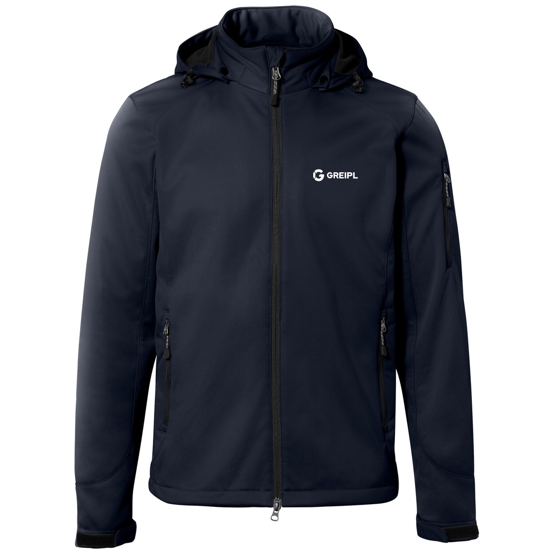 HAKRO Softshelljacke #848 260g/qn Gr. M tinte mit GREIPL Brustlogo