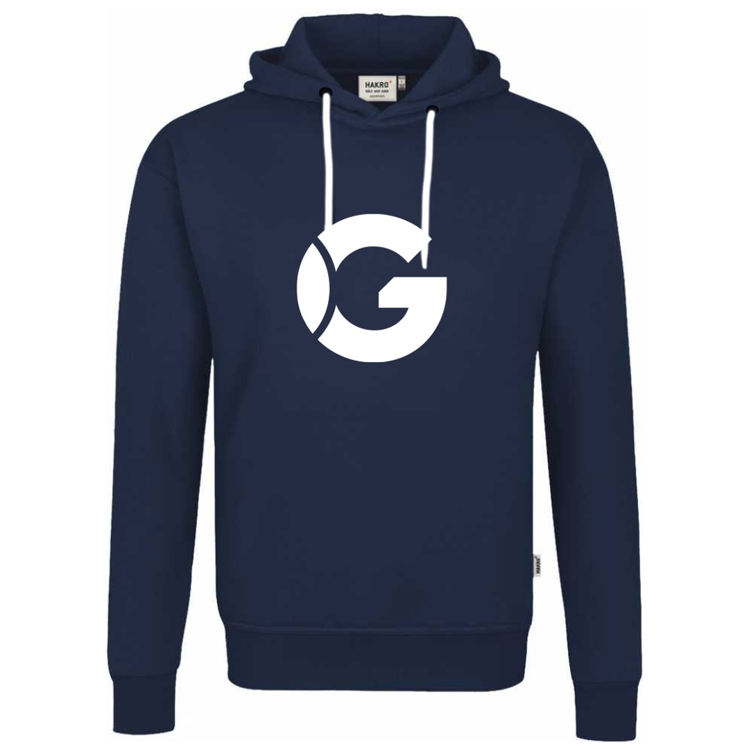 HAKRO Kapuzen-Sweatshirt #560 300g/qn Gr. S tinte mit GREIPL Logo vorne mittig