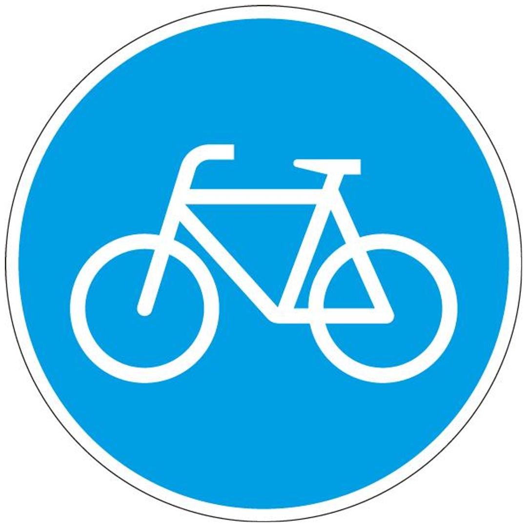 Verkehrszeichen 237 Ronde 600 mm, Sonderweg Radfahrer, RAL-Gütezeichen Folie RA2