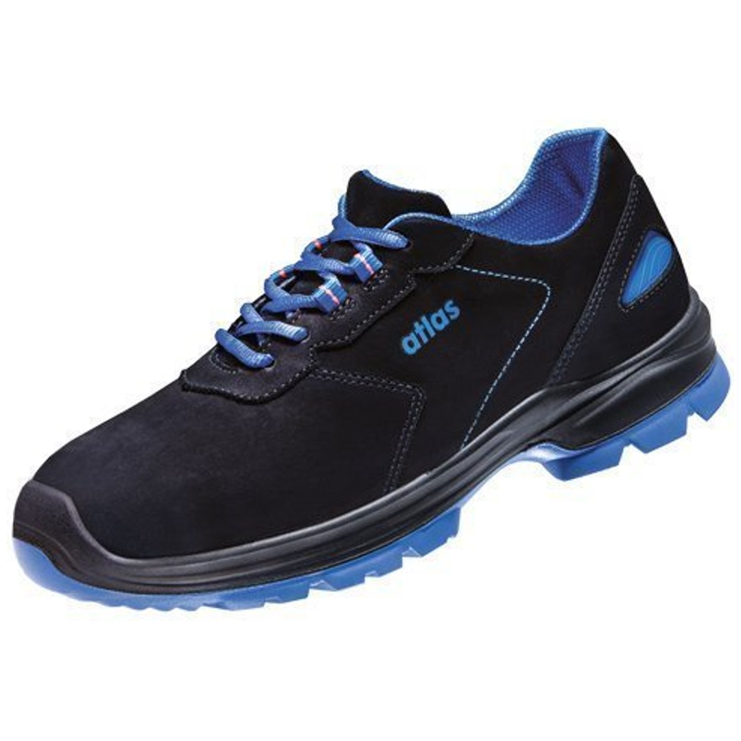 Atlas Sicherheitshalbschuh ERGO-MED 600 S2 ESD SRC DGUV W12 Gr. 50 schwarz/royalblau