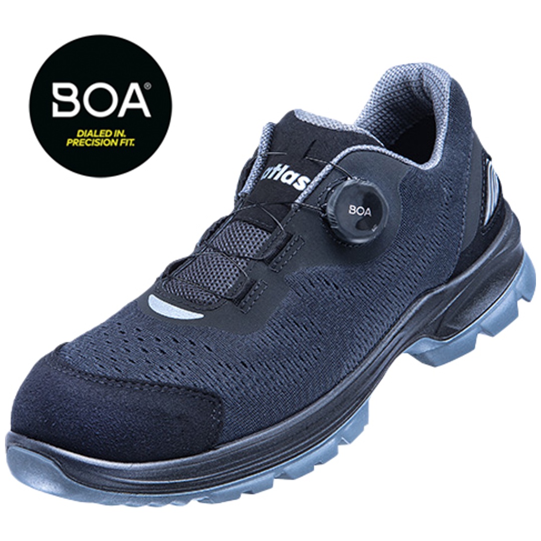 Atlas Sicherheitshalbschuh FLASH 3300 BOA ESD S1 W10 Gr. 41 anthrazit/schwarz