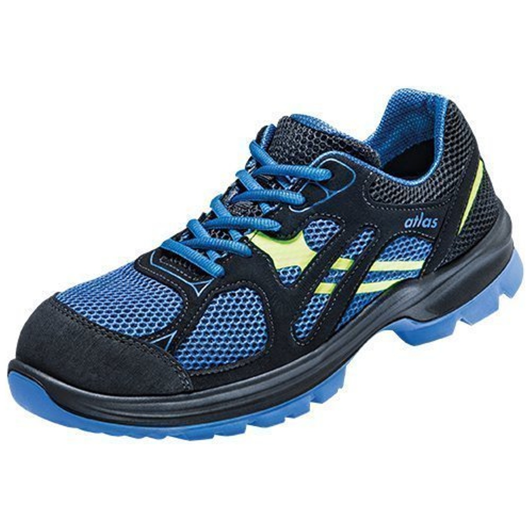 Atlas Sicherheitshalbschuh FLASH 4000 S1 ESD SRC DGUV W14 Gr. 45 schwarz/blau