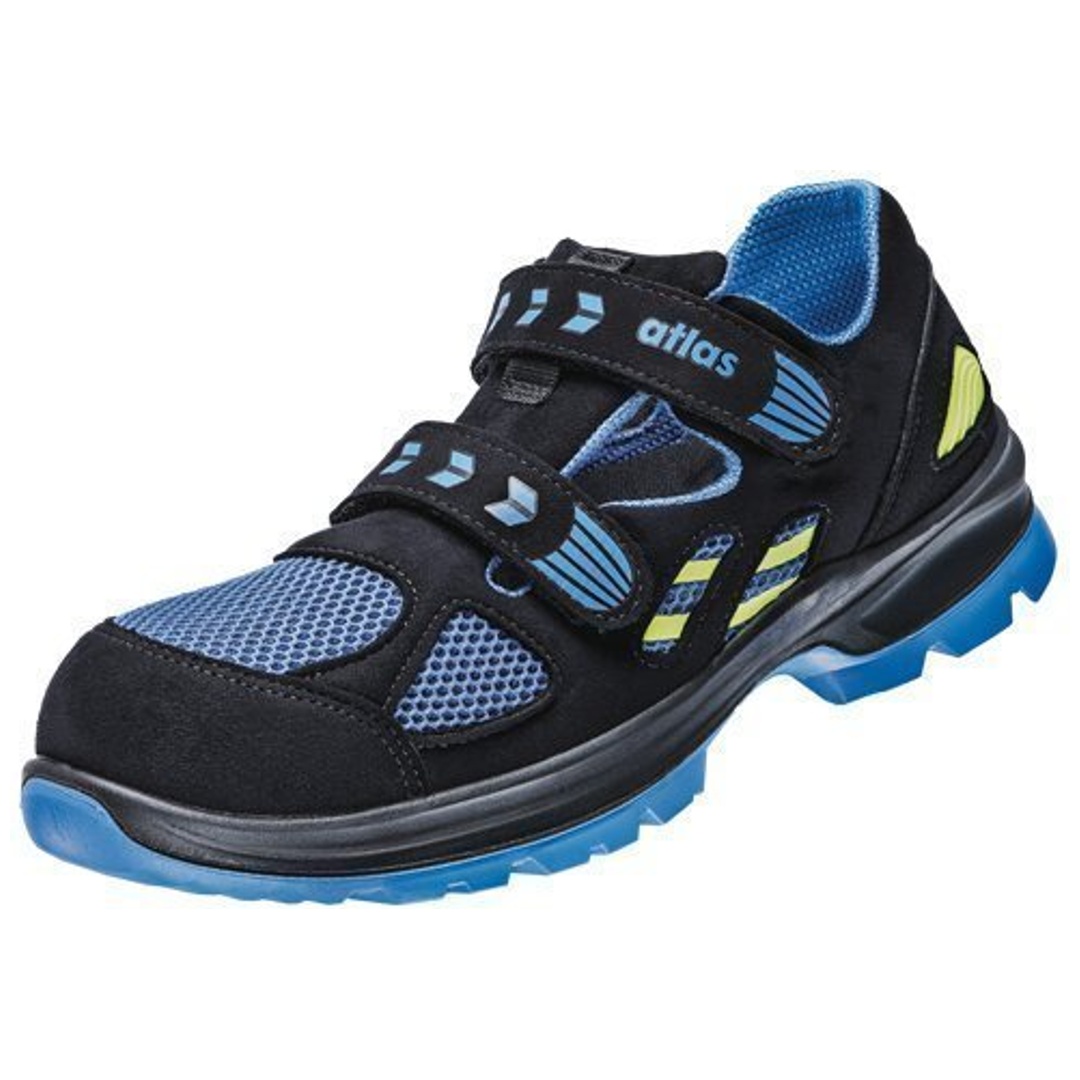 Atlas Sicherheitssandale FLASH 4605 XP S1P ESD SRC DGUV W10 Gr. 42 schwarz/royalblau/neon-gelb