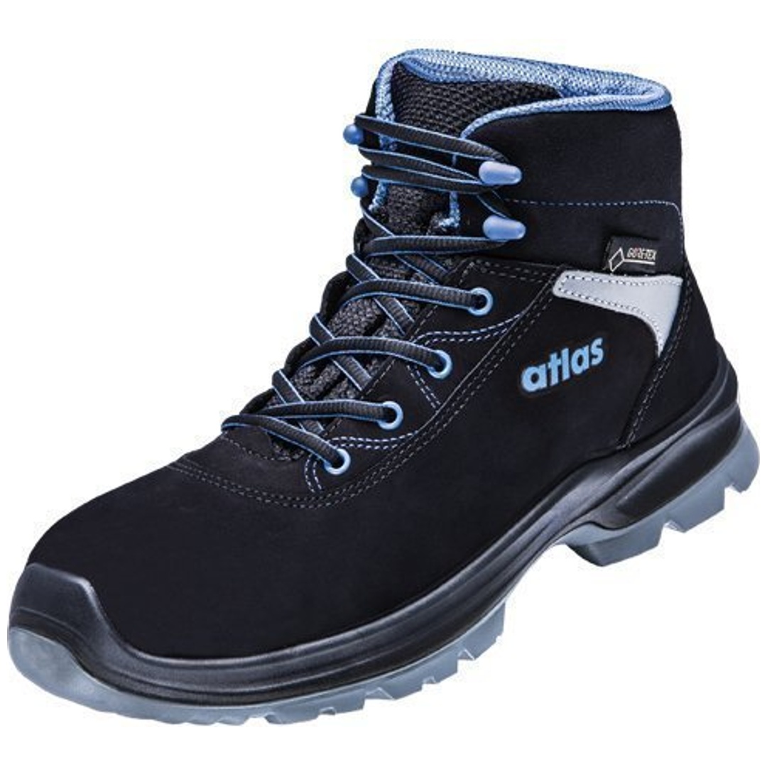 Atlas Sicherheitsstiefel GTX 575 Gore-Tex S3 SRC DGUV W10 Gr.38 schwarz/blau