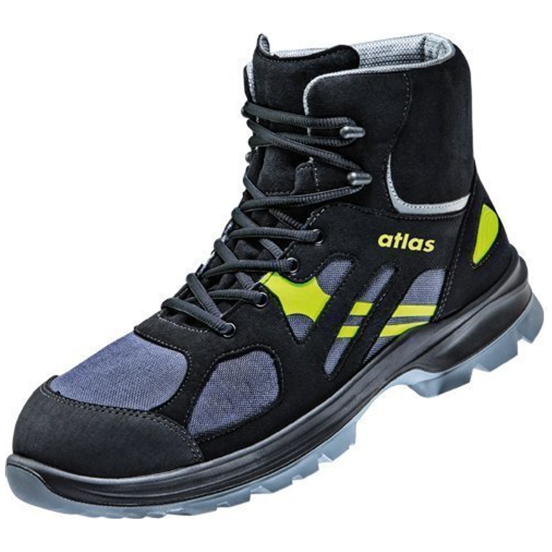 Atlas Sicherheitsstiefel GORE-TEX GTX 8205 XP S3 CI SRC DGUV Gr. 47 schwarz/anthrazit/neon-gelb