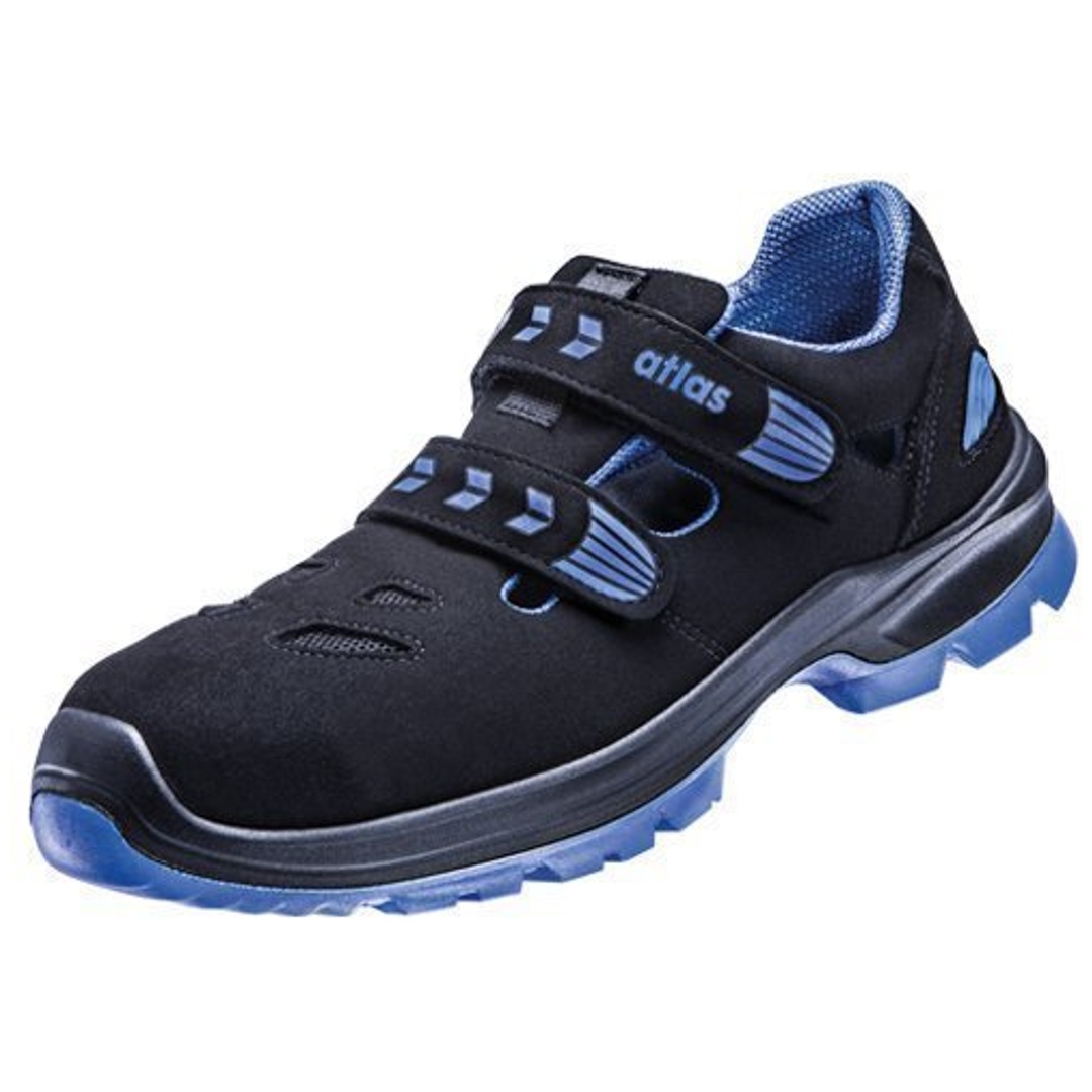 Atlas Sicherheitssandale SL 46  ESD - Gr. 37 schwarz/royalblau