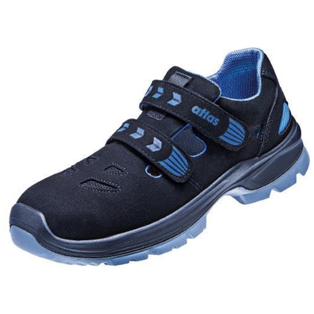 Atlas Sicherheitssandale XP 355 S1P ESD SRC DGUV Gr. 38 schwarz/royalblau
